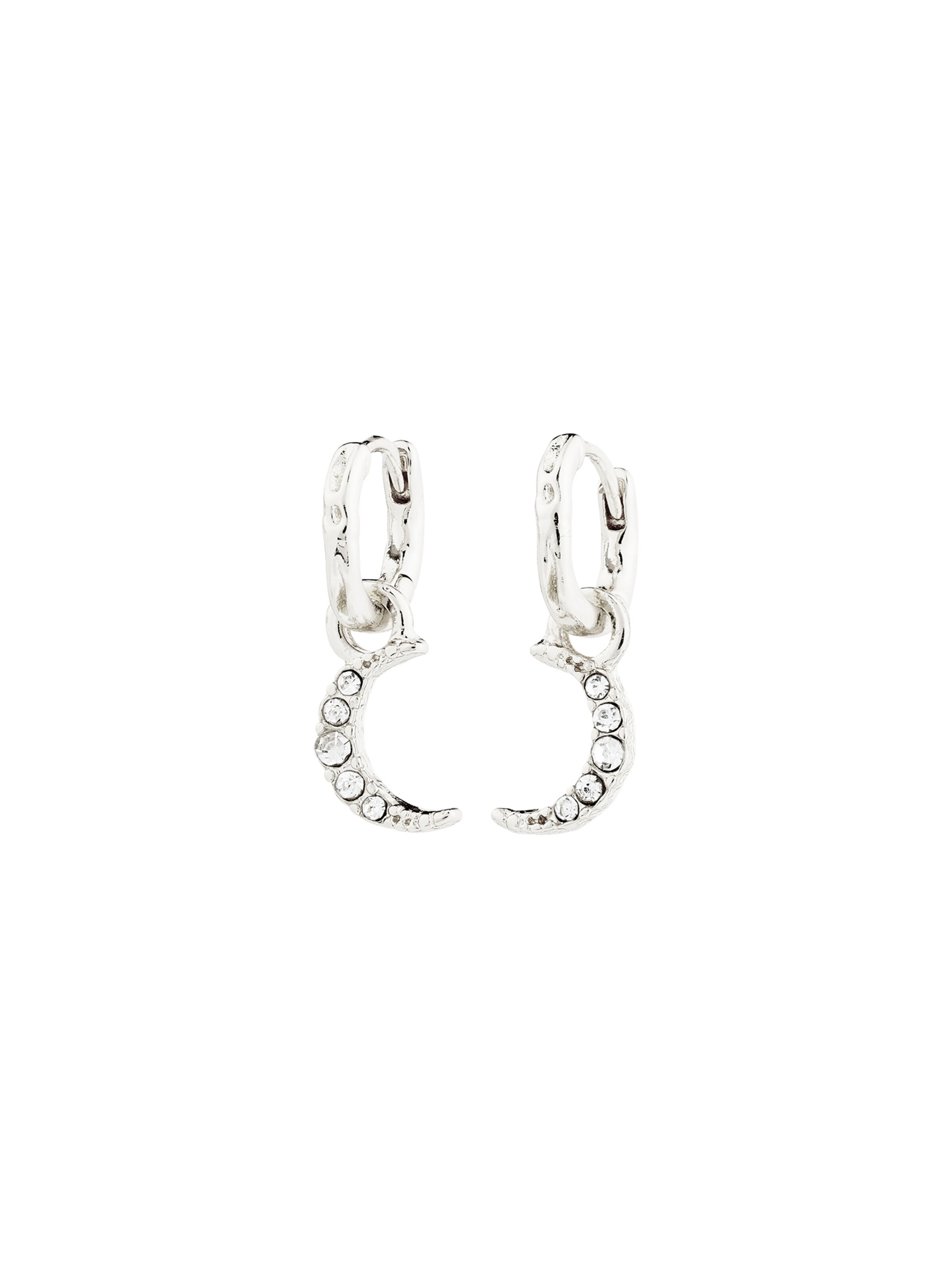 Pilgrim Náušnice 'Evgenia' - Strieborná: predná strana