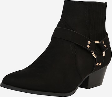 Botine de la River Island pe negru: față