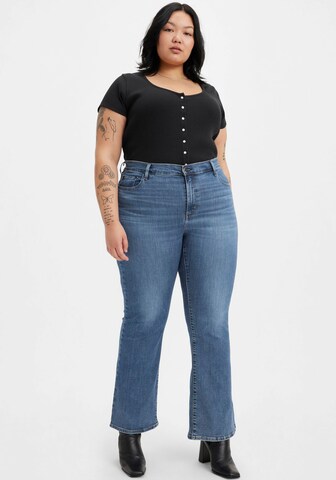 Levi's® Plus Flared Jeans '726 PL HR Flare' in Blue