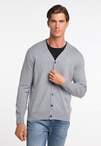 DreiMaster Klassik Knit cardigan in Grey: front