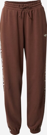 ADIDAS ORIGINALS Trousers 'Abstract Animal Print' in Brown / White, Item view