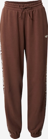 ADIDAS ORIGINALS Tapered Pants 'Abstract Animal Print' in Brown: front