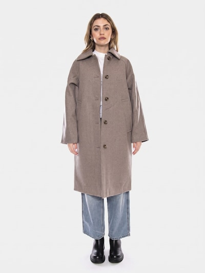 minimum Between-Seasons Coat 'Hoshaa Pine Bark Melange -- Women's Multicolor Coat' in XXXS in Grey, Item view