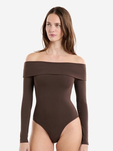 ETAM Bodysuit 'Marilyn' in Brown: front