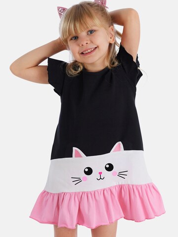 Robe 'Frill Cat' Denokids en noir : devant