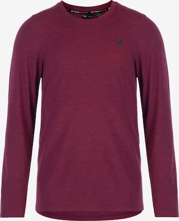 Spyder Functioneel shirt in Rood: voorkant