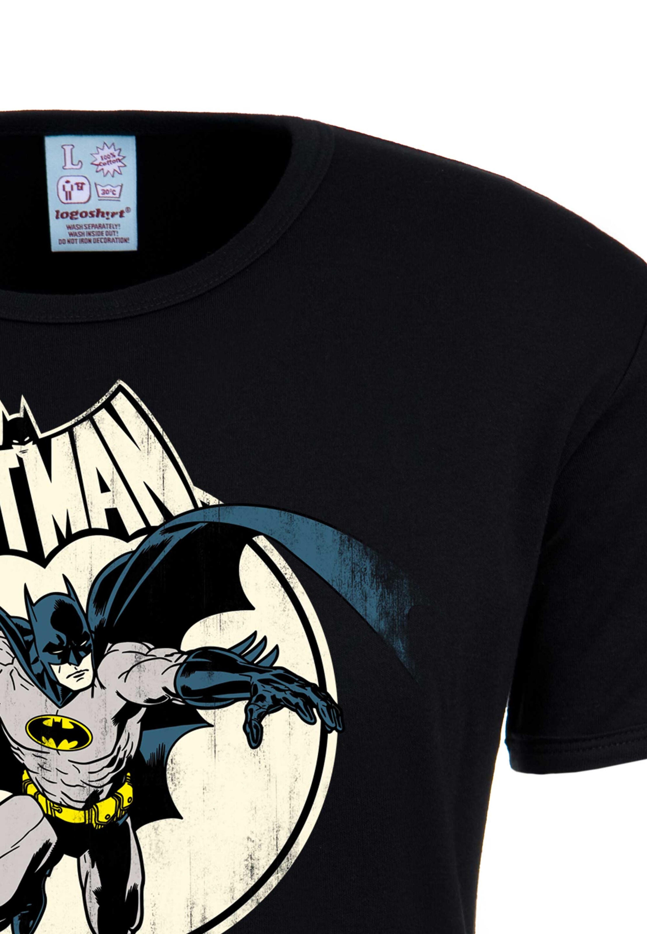 LOGOSHIRT T-Shirt 'Batman' in Schwarz