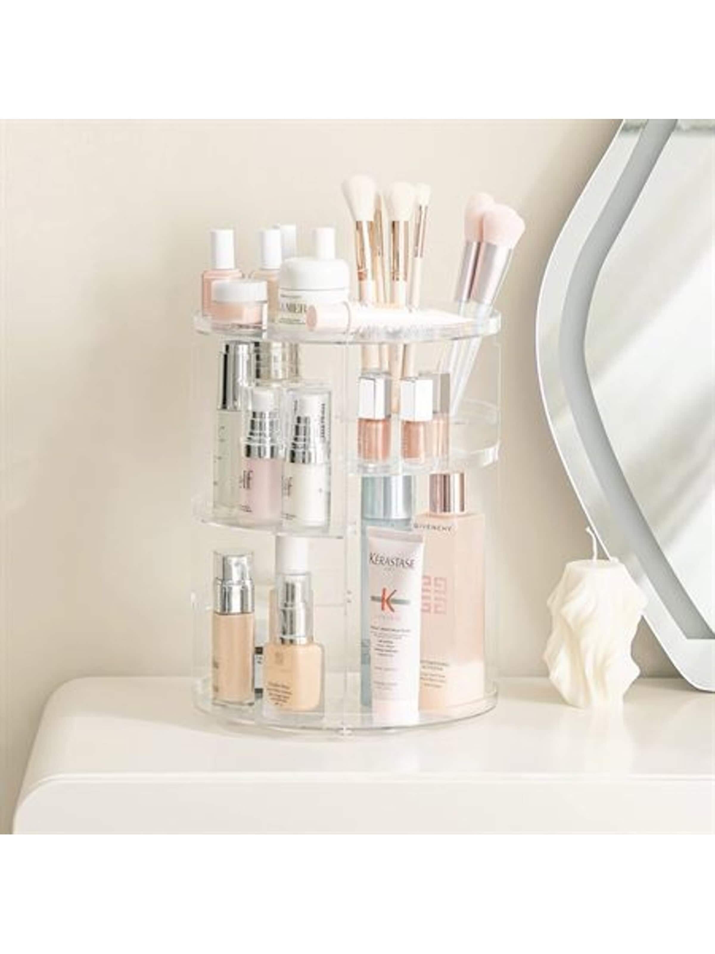 Boîte à bijoux 'UNIQ 360 degree rotating organiser - Clear' UNIQ Beauty en transparent