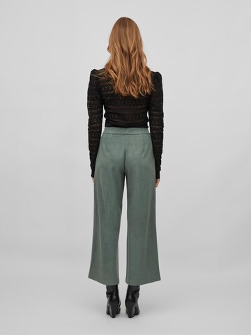 VILA Wide leg Pants 'Suda' in Green