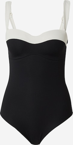TRIUMPH Bandeau Swimsuit 'Summer Glow' in Black: front