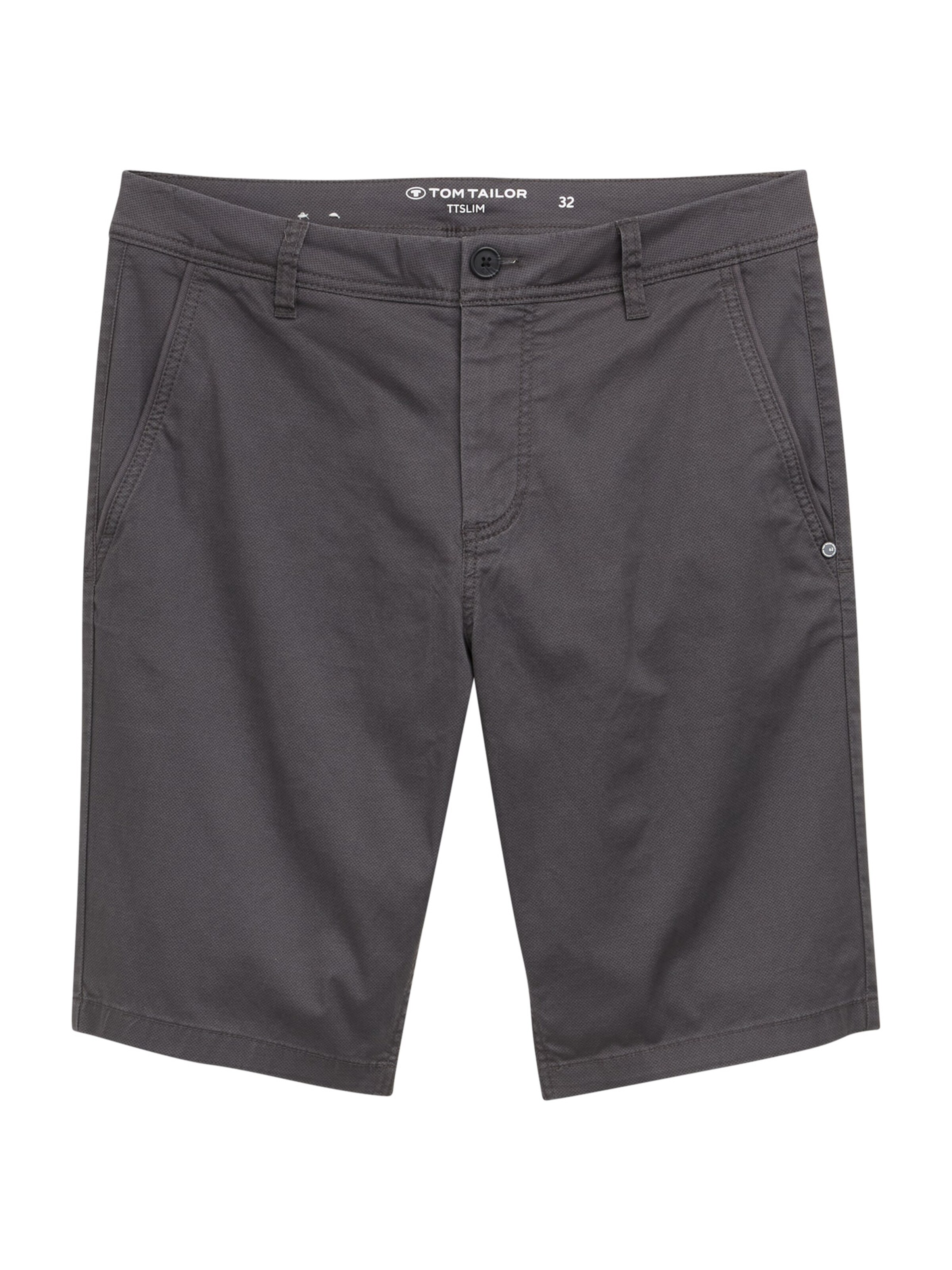 TOM TAILOR Chino hlače | siva barva: sprednja stran