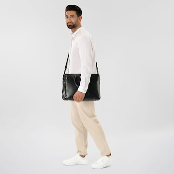 GUESS Aktentasche 'Torino' in Schwarz