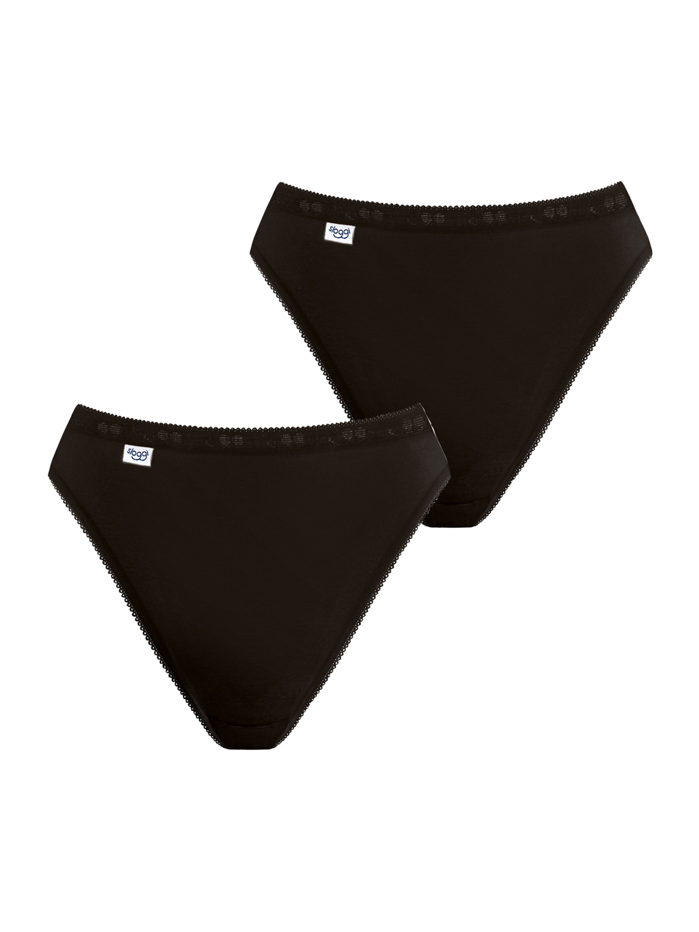 SLOGGI Tai-Slip ' Basic+ ' in Schwarz: Vorderseite