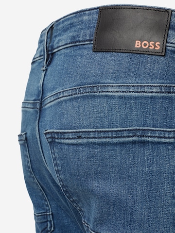 BOSS Orange Slimfit Jeans 'Delaware' in Blauw