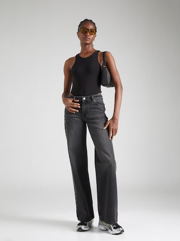 Monki Wide leg Jeans i svart