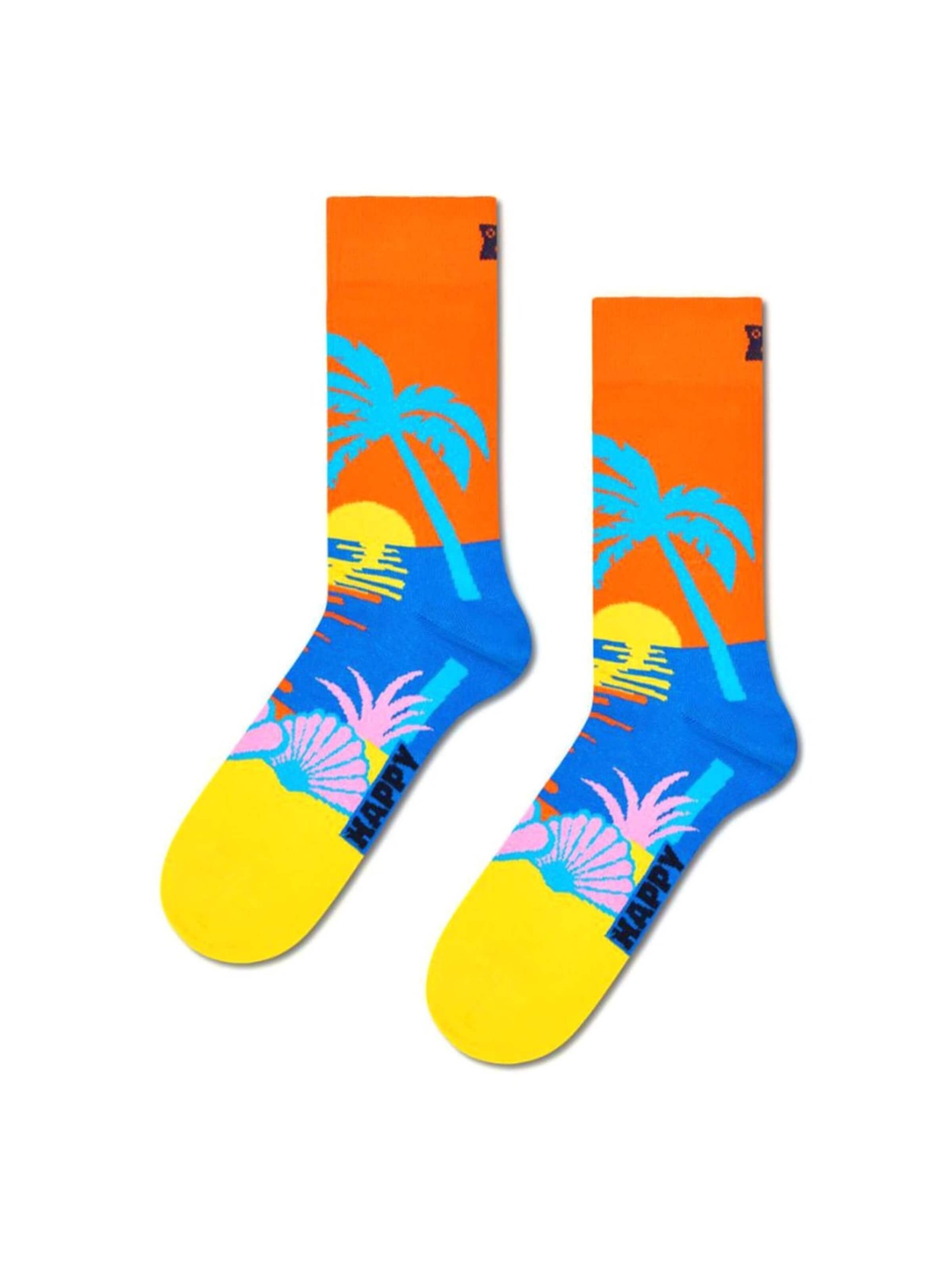 Happy Socks Chaussettes 'Sunset Sock Multicolor' en 36-40 en mélange de couleurs, Vue avec produit