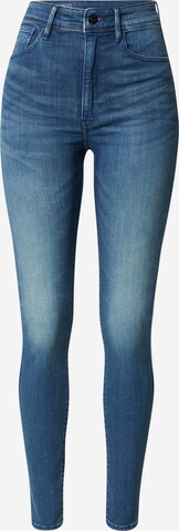 G-Star RAW Skinny Jeans 'Kafey' in Blauw: voorkant