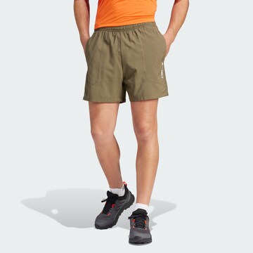 ADIDAS TERREX Regular Outdoorshorts 'Multi' in Grün: predná strana