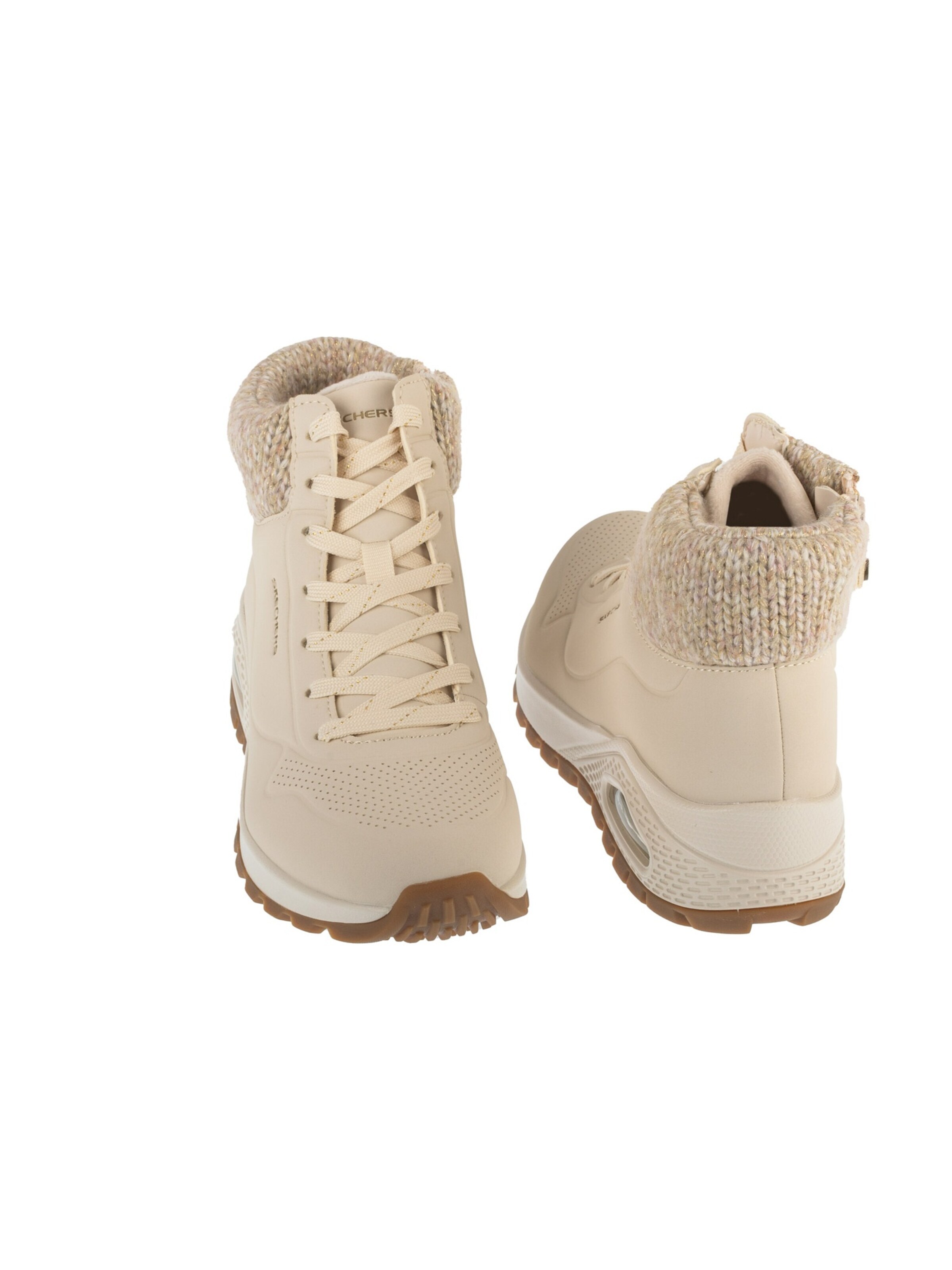 SKECHERS Veterlaarzen 'Skechers Uno Rugged - Darling' in Beige