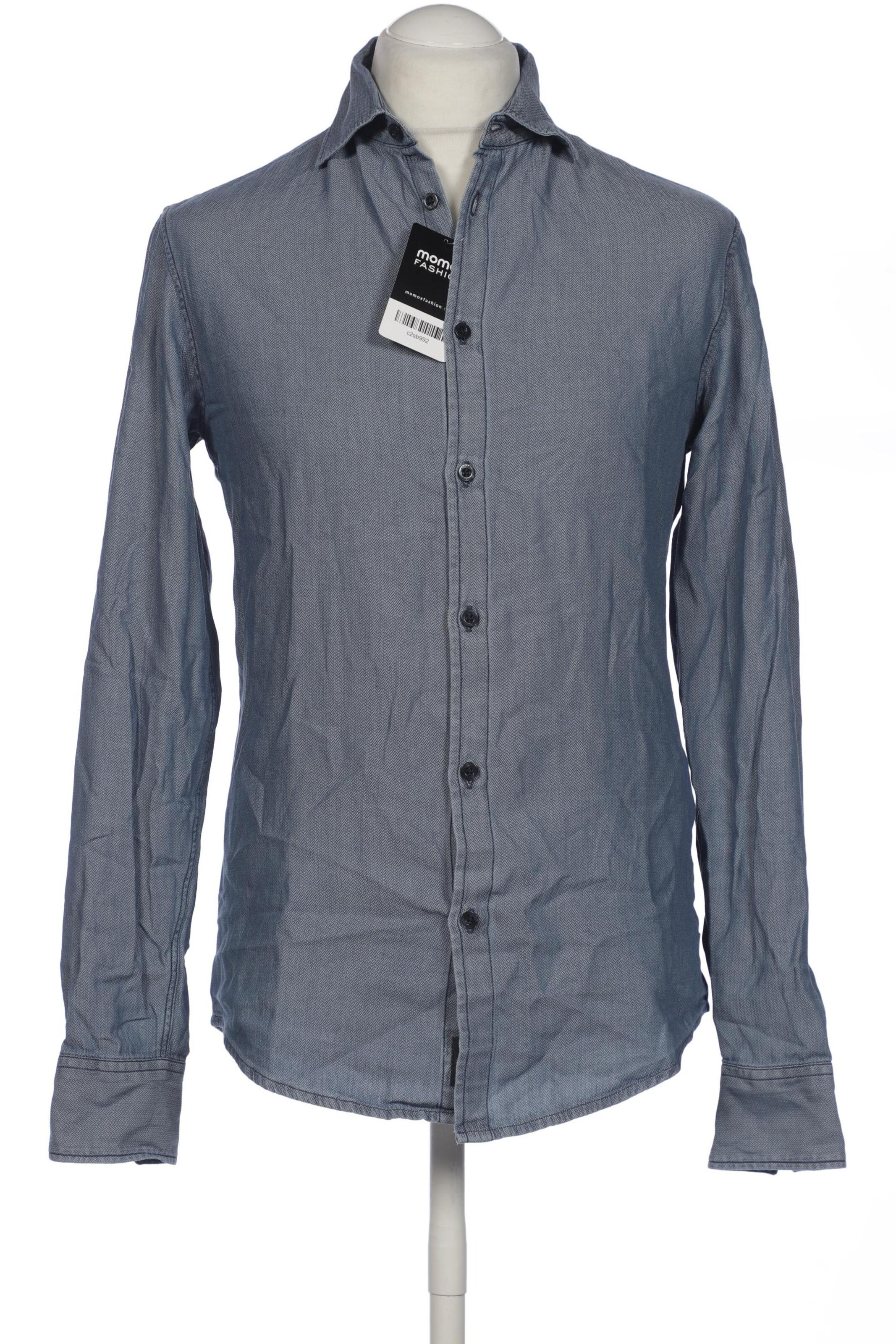 Armani Jeans Button Up Shirt in M in Blue: front