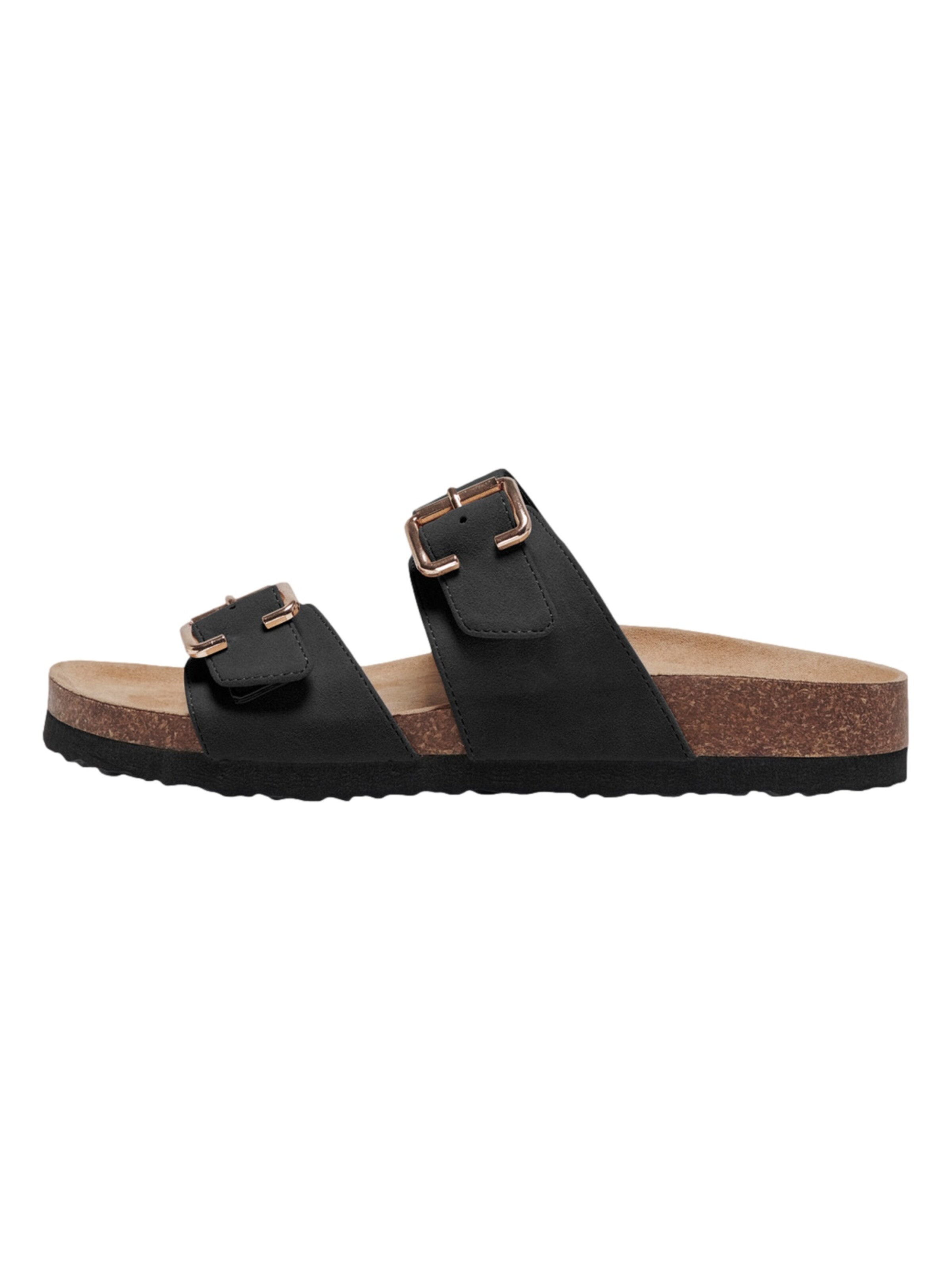 ONLY SHOES Muiltjes 'Maxi' in Zwart: voorkant