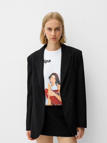 Blazer Bershka en noir : devant