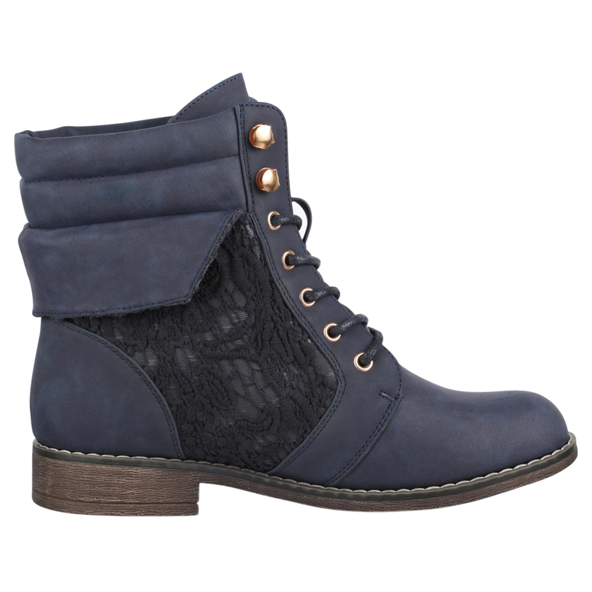 Elara Schnürstiefelette in Blau