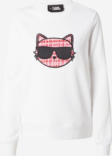 Karl Lagerfeld Sweatshirt in hellpink / rot / schwarz / weiß, Produktansicht