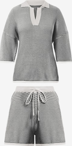 juoda Imily Bela Moteriškas kostiumėlis su kelnėmis: priekis