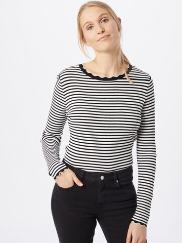 TOM TAILOR Sweater in Black: front