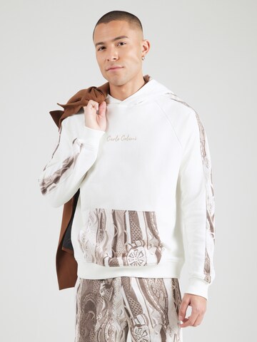 Carlo Colucci Sweatshirt i hvid: forside