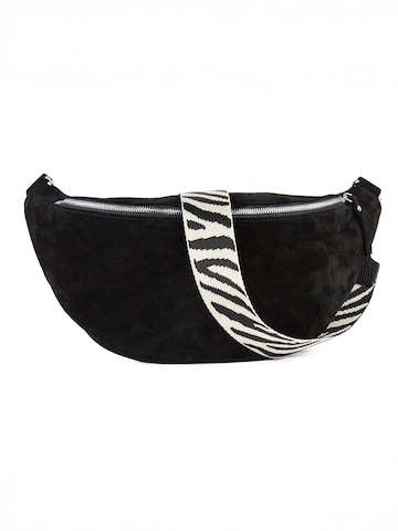 lePelou - Riñonera 'PANTHERA' en negro: frente