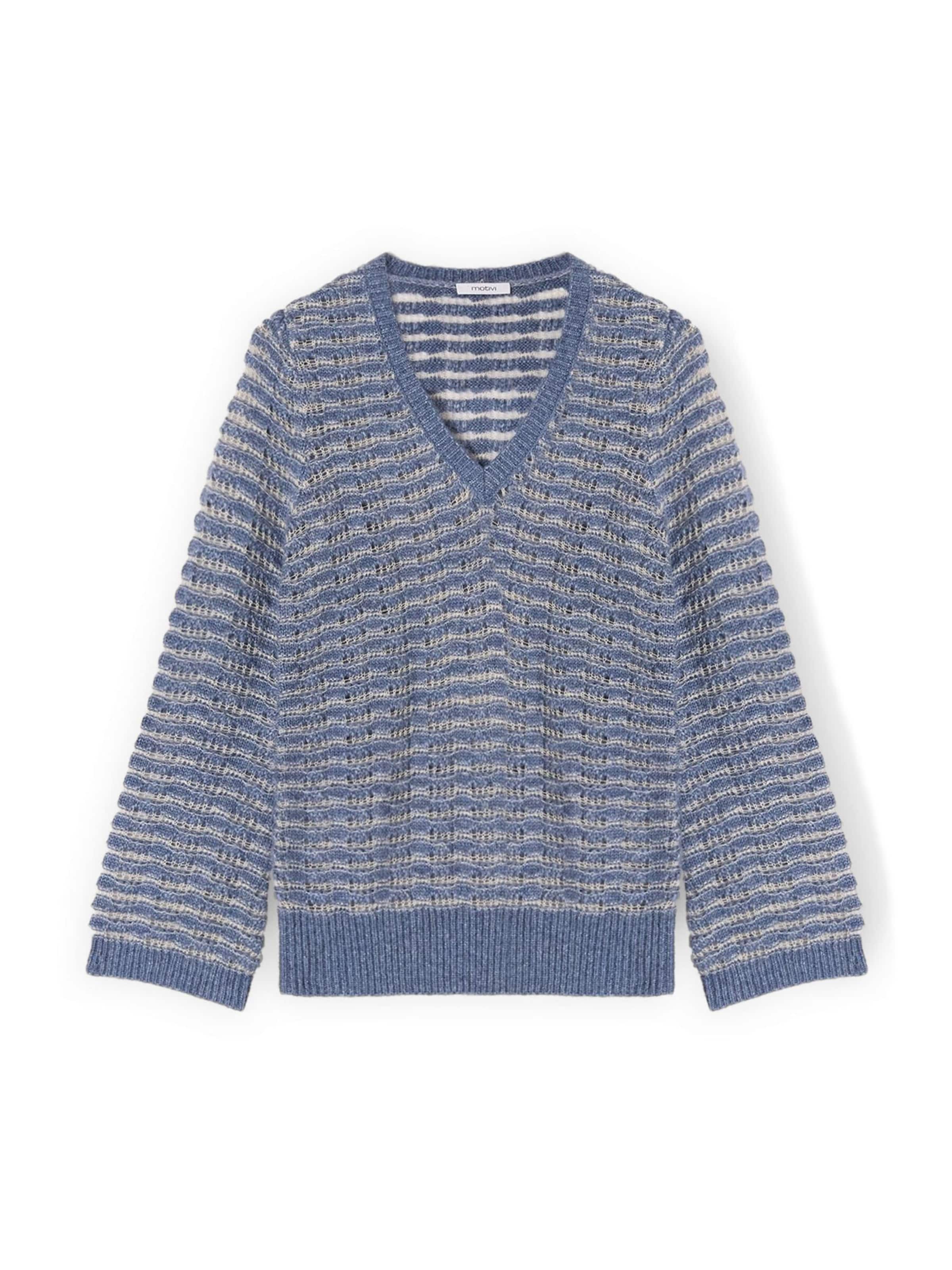 MOTIVI Trui in Blauw: voorkant