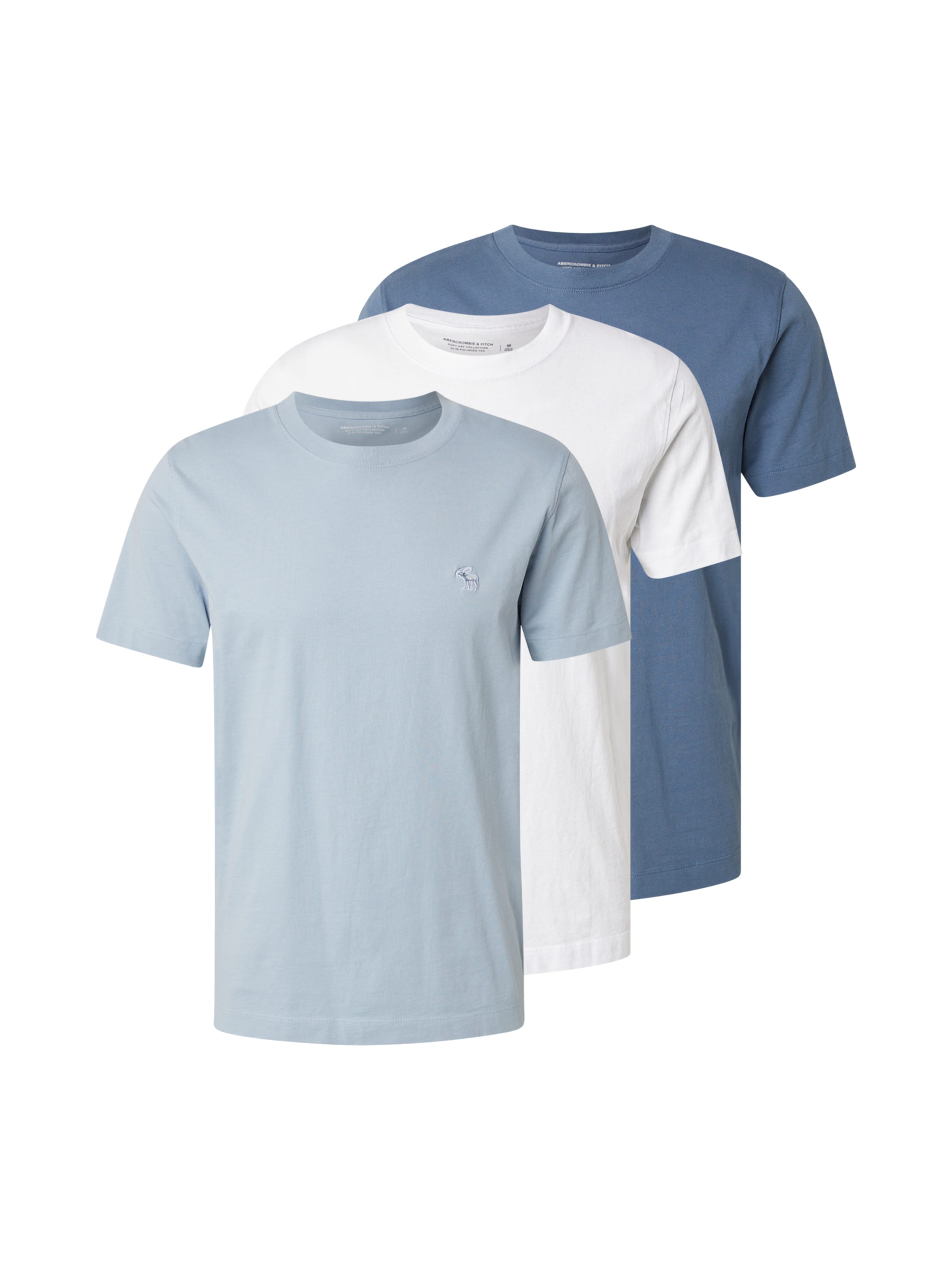 Abercrombie & Fitch Tričko – modrá: přední strana