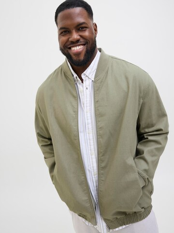 Veste mi-saison Jack & Jones Plus en vert
