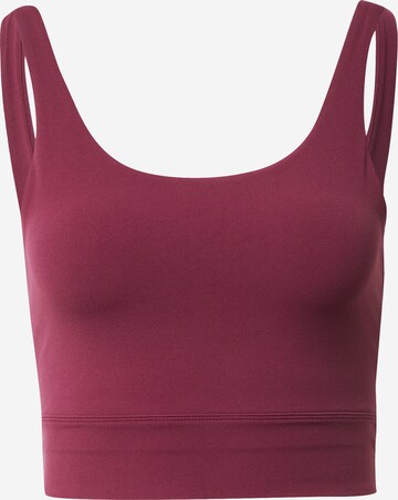 Reggiseno sportivo 'Luxe' di NIKE in rosso: frontale