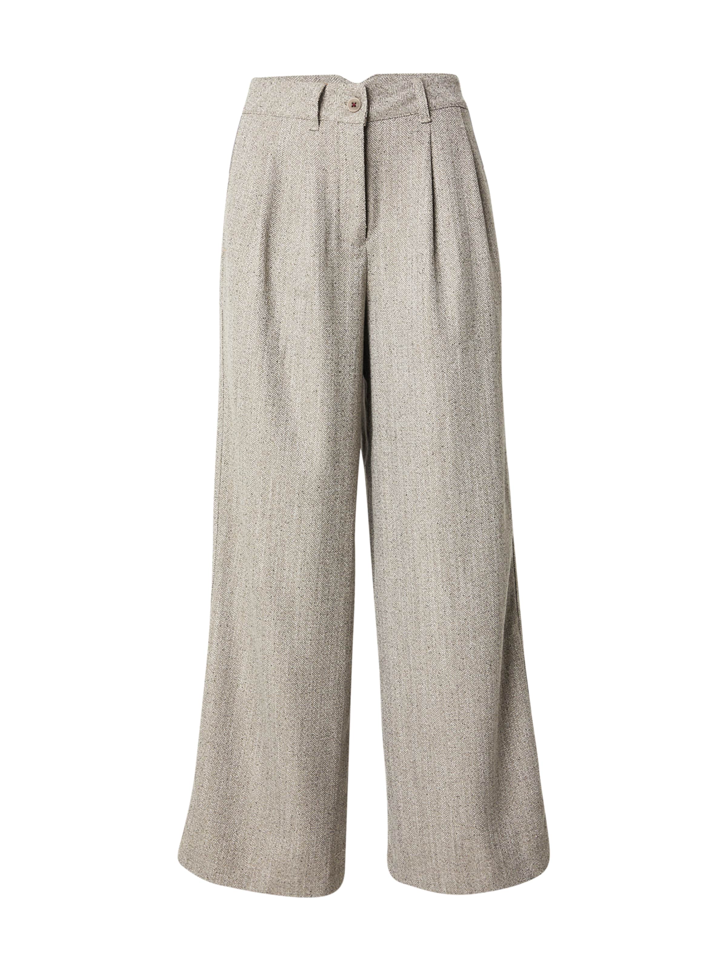 Wide Leg Pantalon à pince &#x27;Sasha&#x27; WHITE STUFF en gris : devant