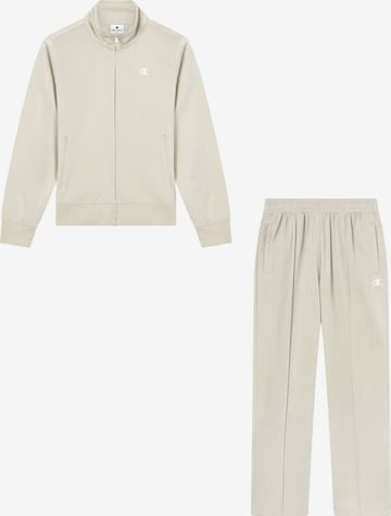 pilka Champion Authentic Athletic Apparel Treniruočių kostiumas: priekis