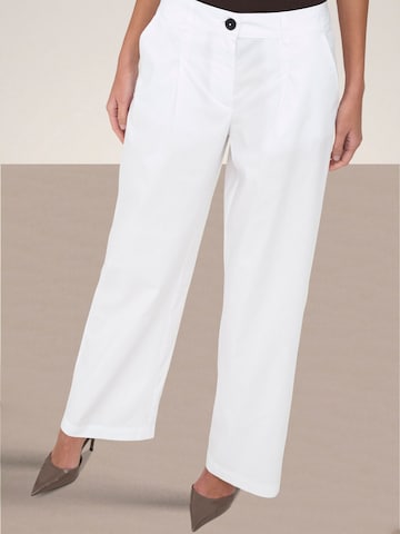 JDY Loose fit Trousers 'JDYMio' in White
