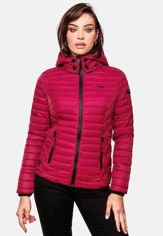 MARIKOO Steppjacke 'Samtpfote' in Pink: predná strana