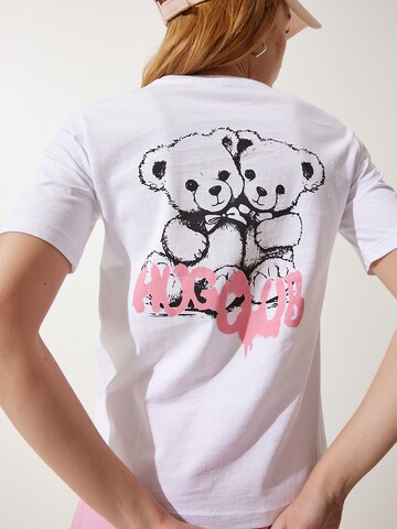 Tricou de la Happiness İstanbul pe alb