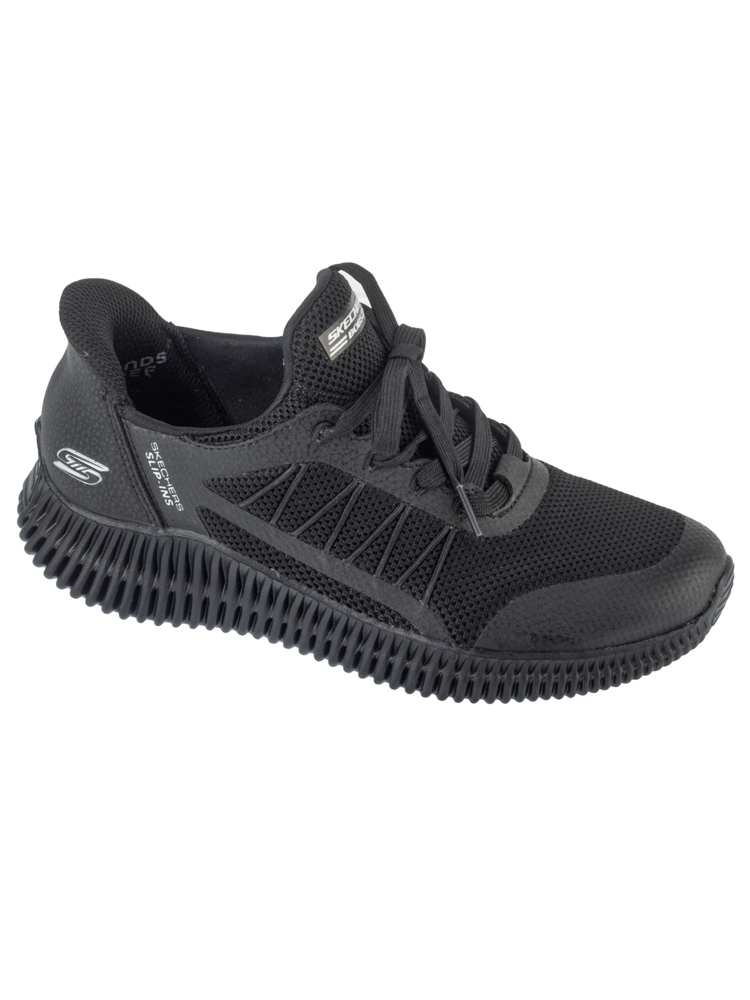 SKECHERS Sports shoe 'Skechers Slip-Ins: Bobs Geo Lite - Divine Pace' in Black: front