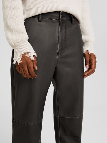 Bershka Regular Trousers in Grey