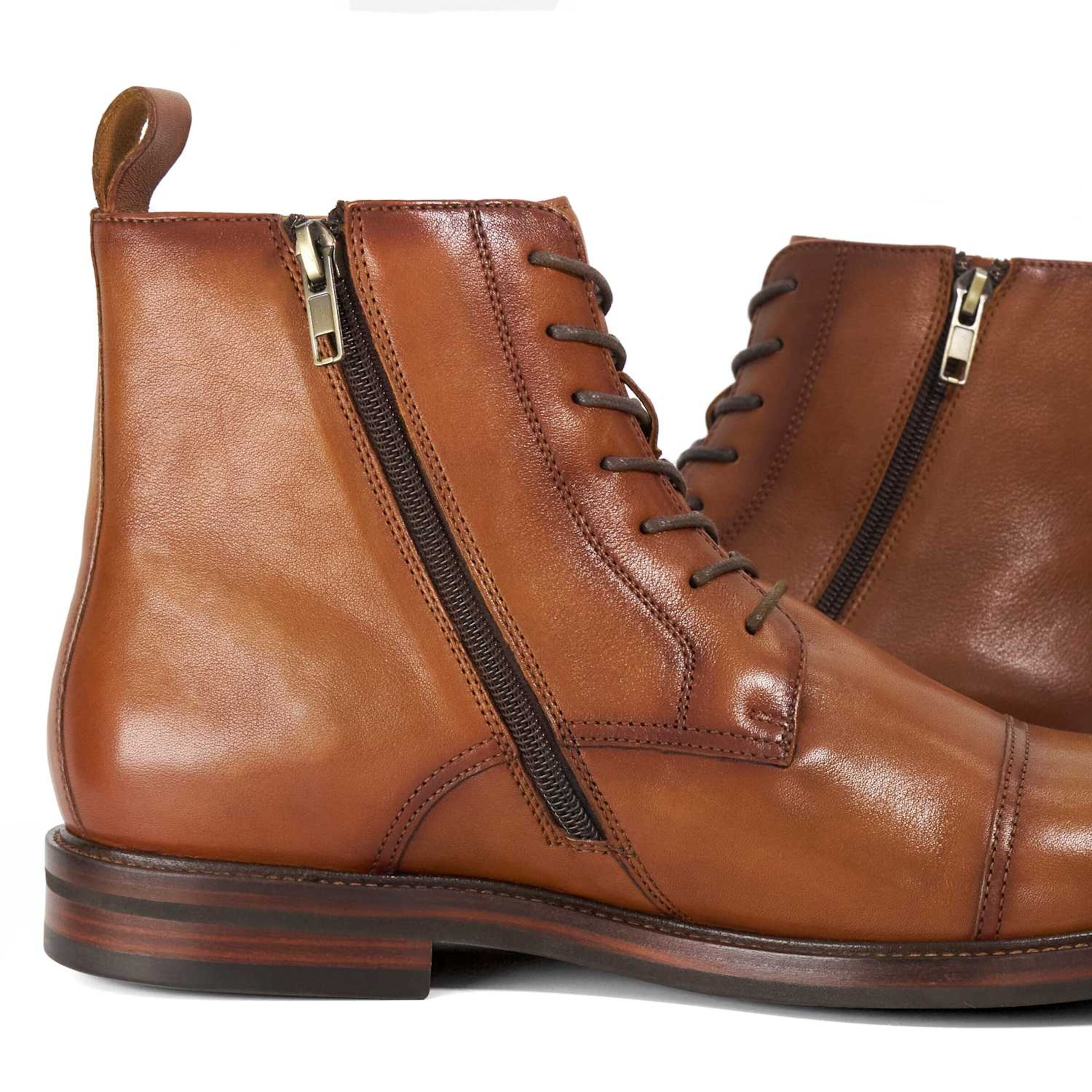 Dune LONDON Lace-Up Boots in Brown