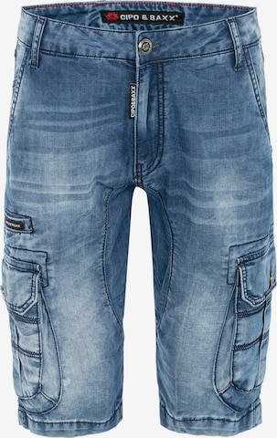 CIPO & BAXX Regular Jeans-Shorts in Blau: predná strana