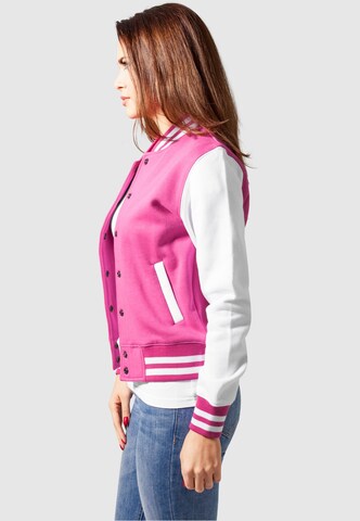 Urban Classics Between-Season Jacket in Pink