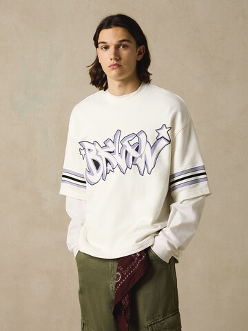 Bershka Tréning póló - fehér