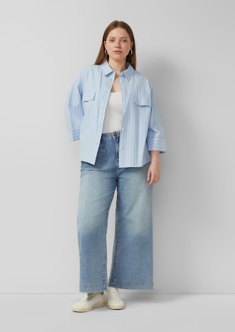 QS Wide leg Jeans 'Catie' in Blauw