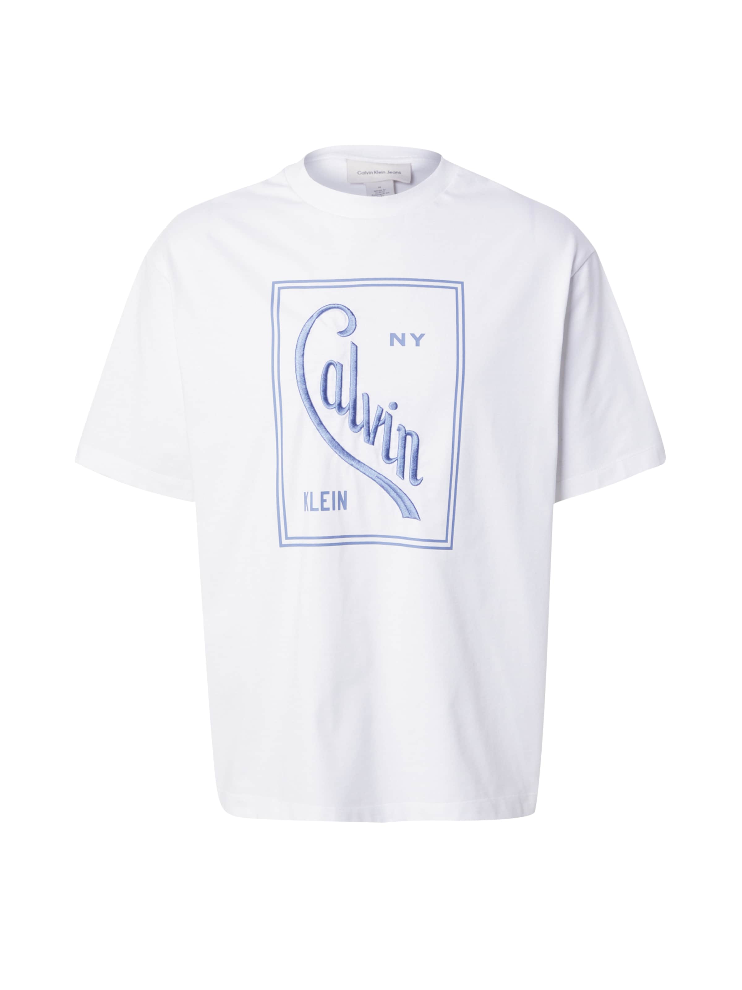 Calvin Klein Jeans Μπλουζάκι σε λευκό: μπροστά