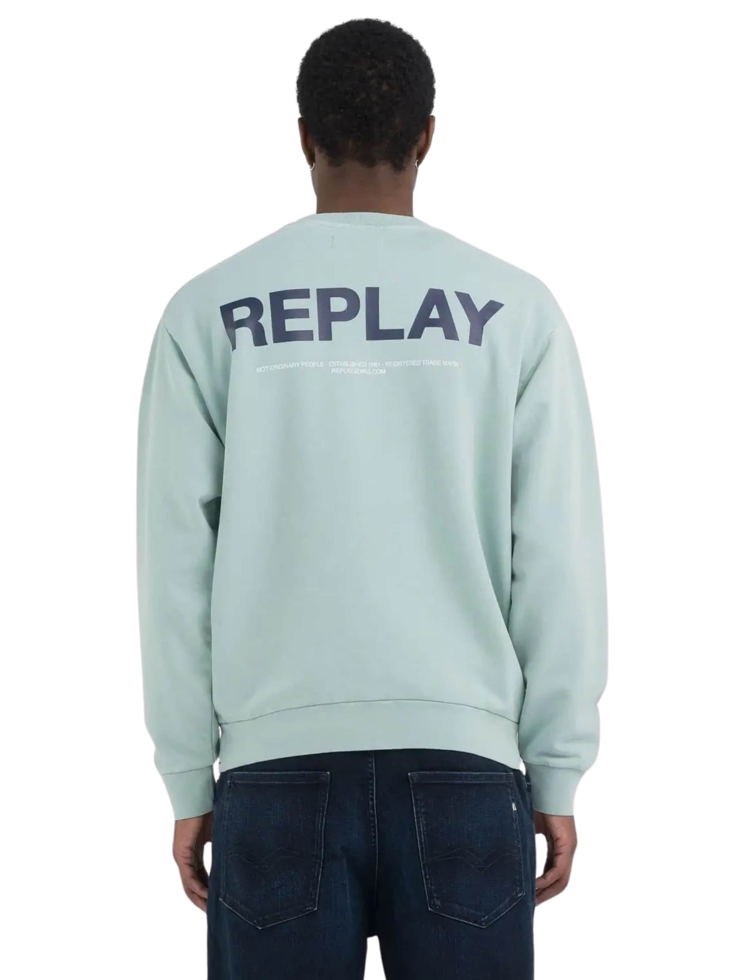 REPLAY Sweatshirt in Green: front